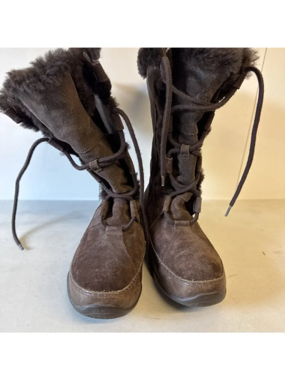 The North‎ Face Winter Boots Womens 8 Brown Appu Abby III Primaloft Laced Up